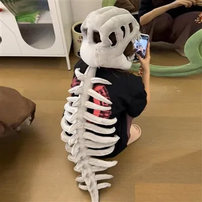 Halloween-Dinosaurier-Skelett
